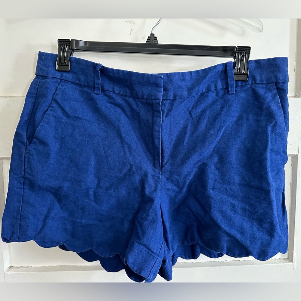 Blue Loft Scalloped Hem Shorts